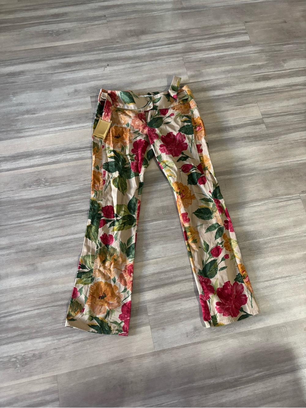 Dolce & Gabbana Floral Boot Cut Pants. First more like a M/L.